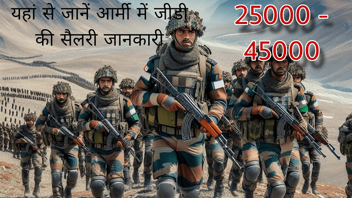 GD ki salary kitni hoti hai, Indian army me general duty ki salary kitni hoti hai, Army GD salary per month 2024