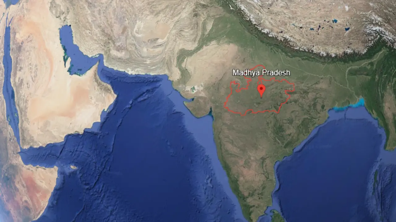 Madhya pradesh in red circle area, What is Madhya Pradesh